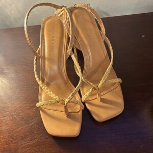 Madden Girl Braided Tan Sandals